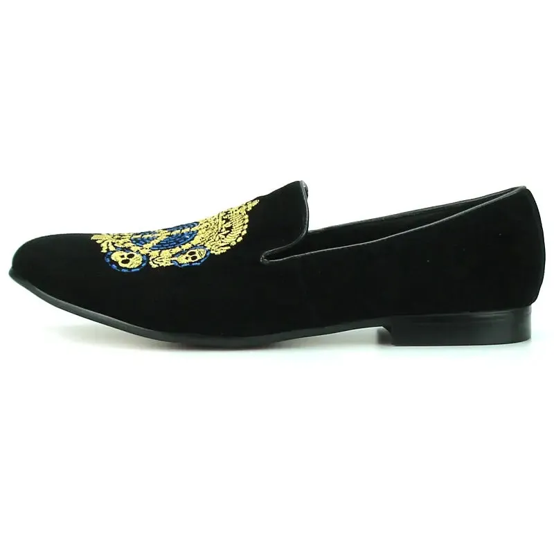 Fiesso FI-7181 Black Loafers