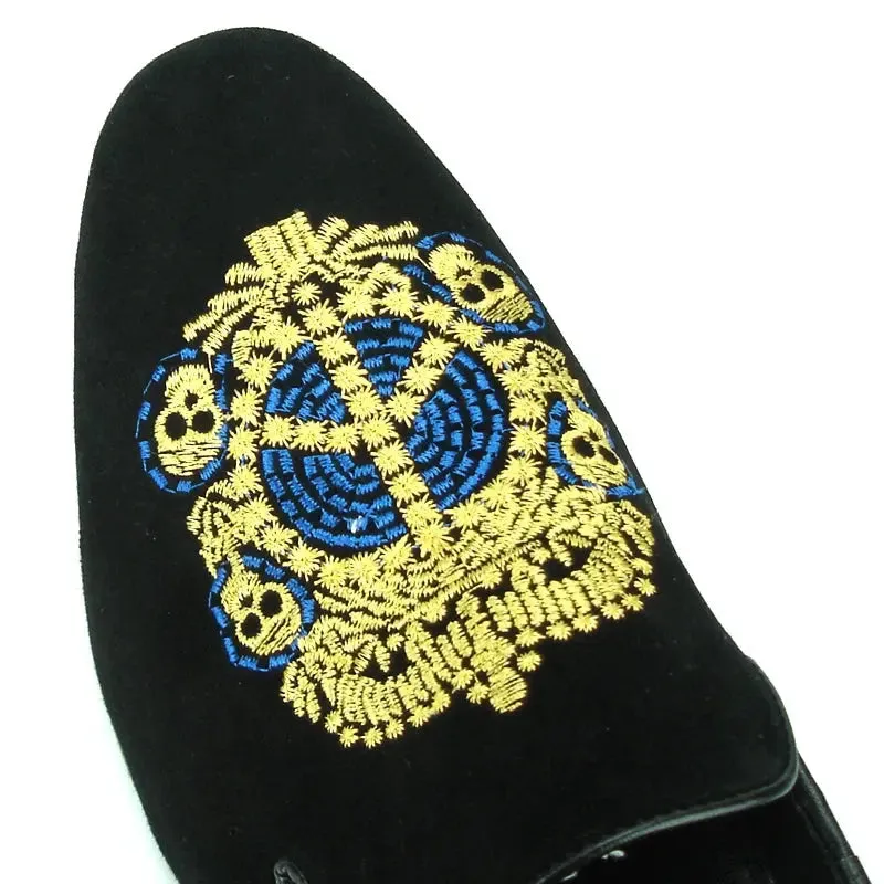Fiesso FI-7181 Black Loafers