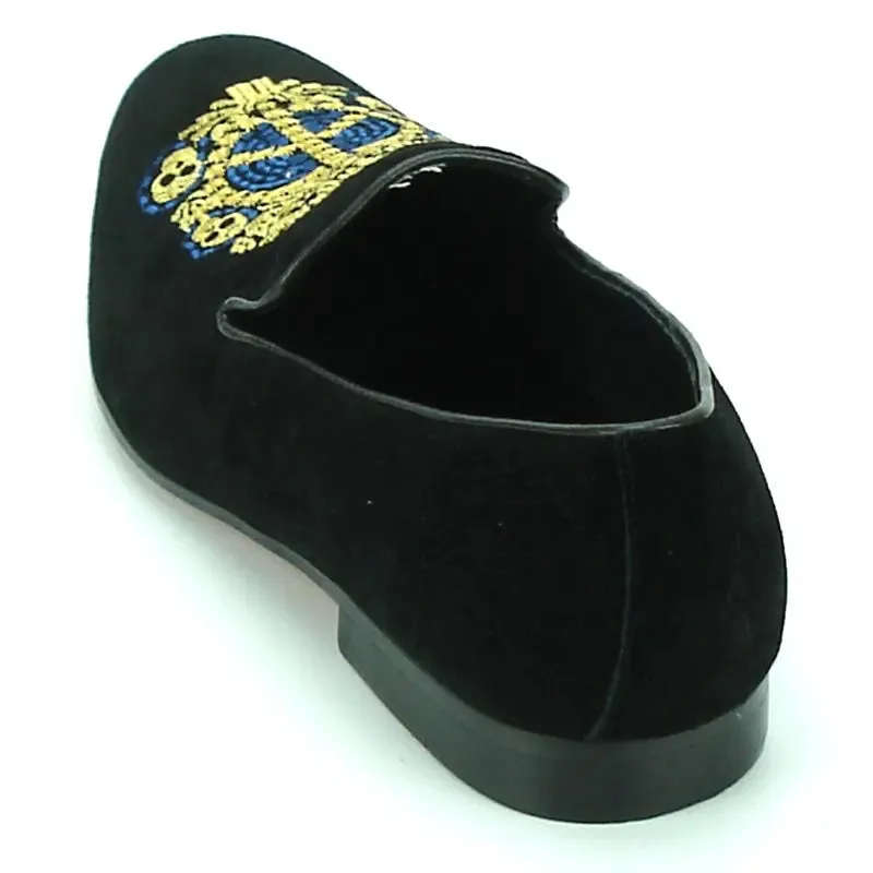 Fiesso FI-7181 Black Loafers