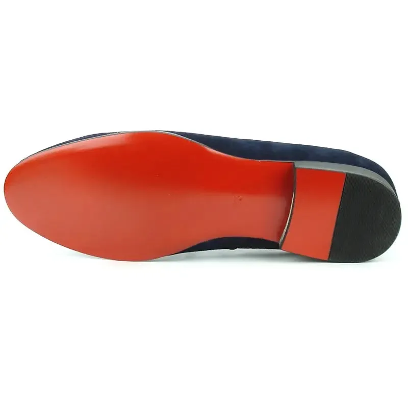 Fiesso FI-7191 Navy Loafers