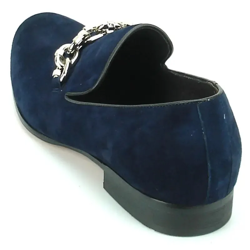 Fiesso FI-7191 Navy Loafers