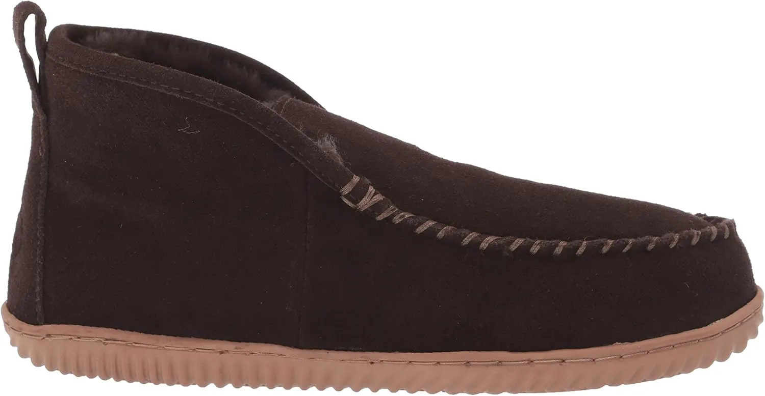 Fireside by Dearfoams Men's Rockhampton Indoor/Outdoor Shearling Boot Slipper