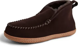 Fireside by Dearfoams Men's Rockhampton Indoor/Outdoor Shearling Boot Slipper