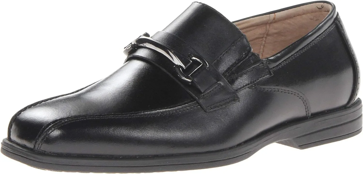 Florsheim Reveal Bit Jr Boys' Toddler-Youth Slip On, 11.5 M US Little Kid, Black