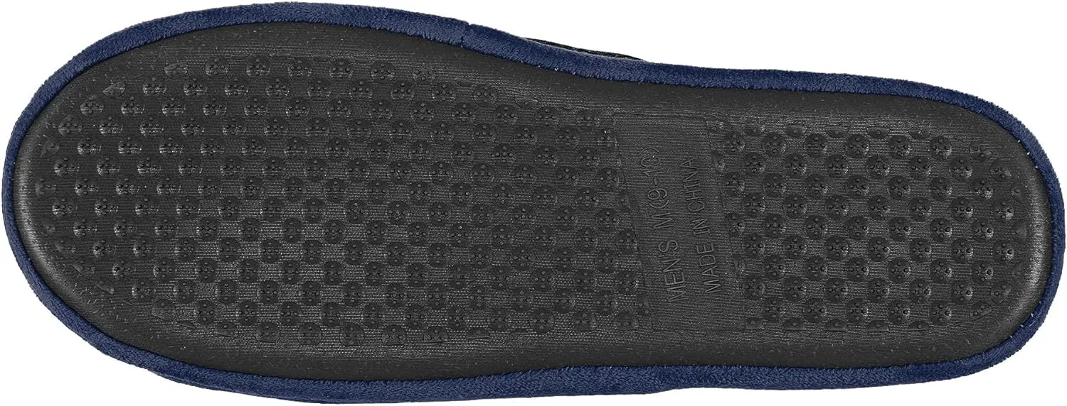 FOCO Men's NFL Team Logo Staycation Plush House Shoes Slide Slippers