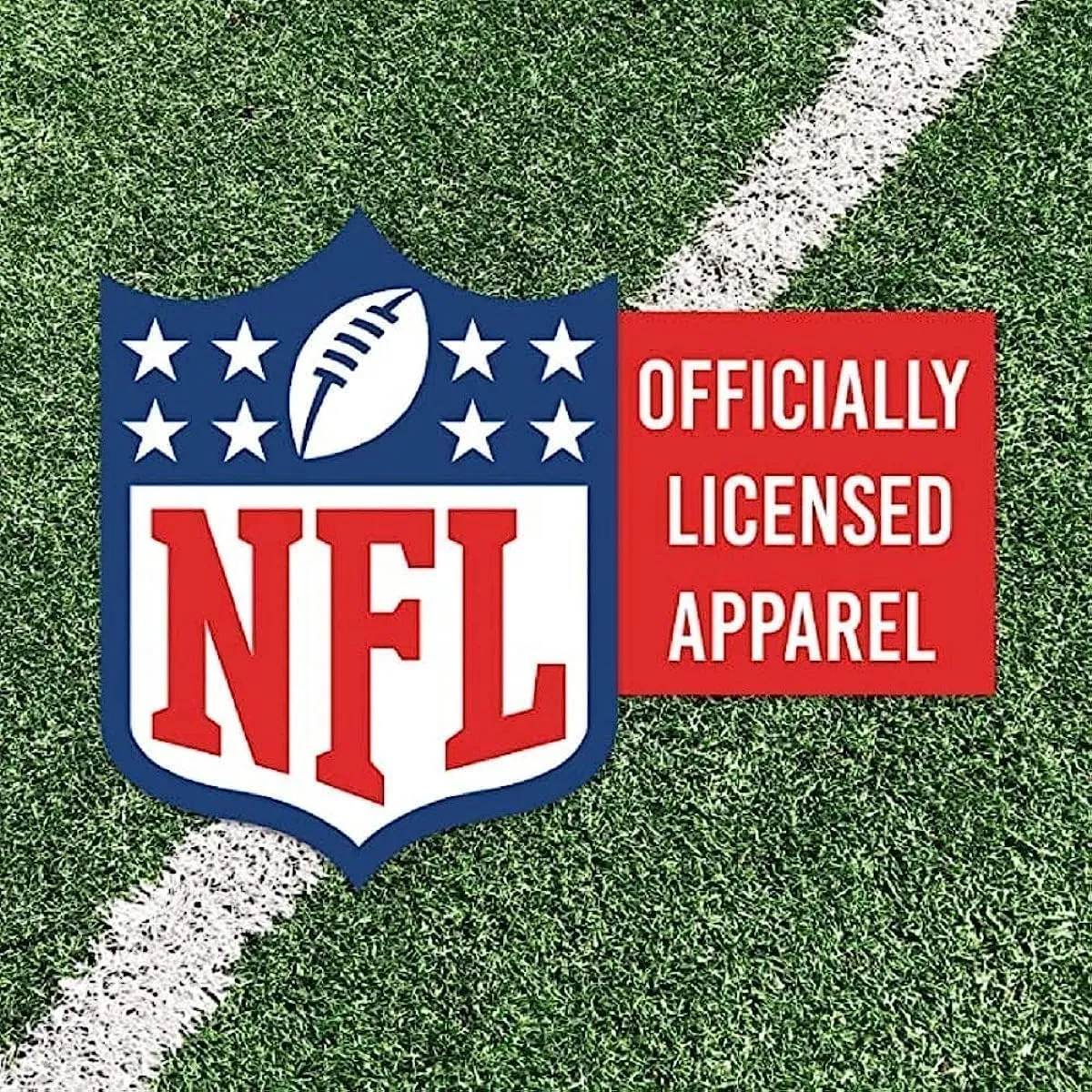 FOCO NFL Men's Officially Licensed Primary Logo Game Day Team Color Football Sherpa Slide Slipper