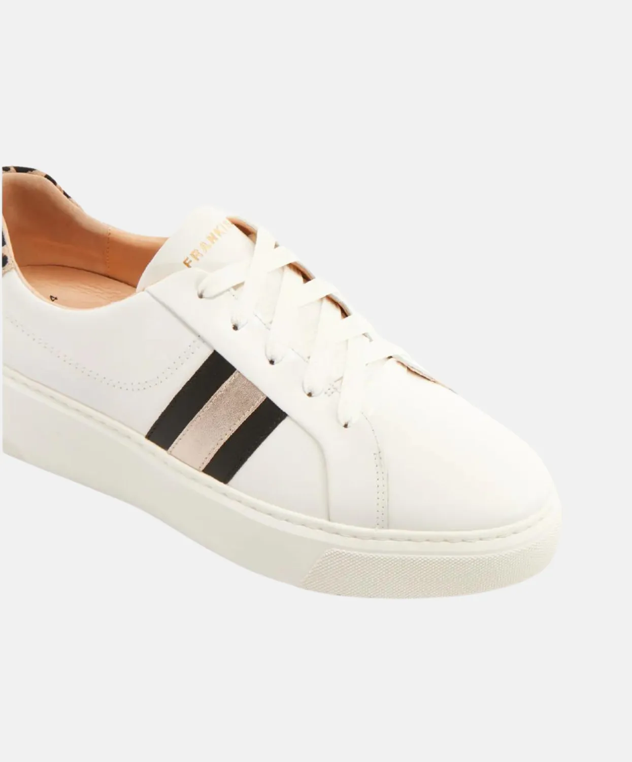 Frankie4 Riley White/Leopard Sneakers