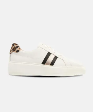 Frankie4 Riley White/Leopard Sneakers