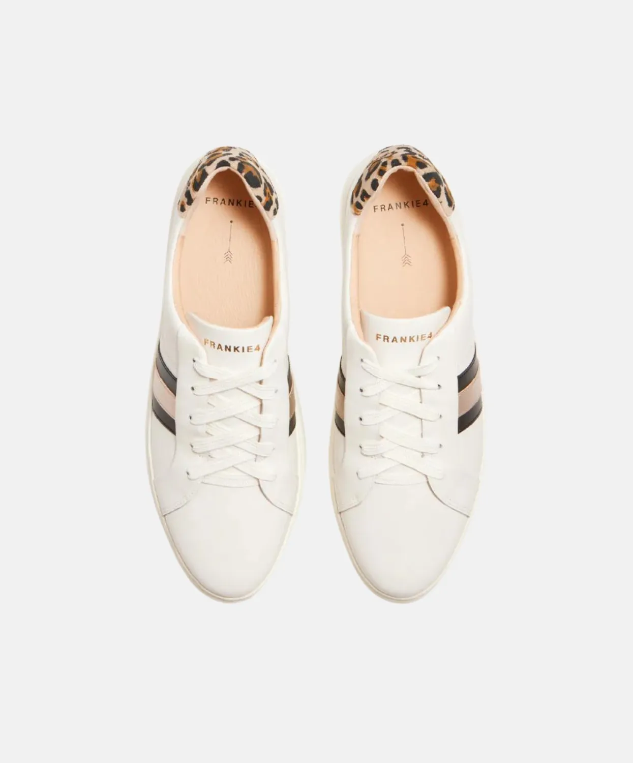 Frankie4 Riley White/Leopard Sneakers