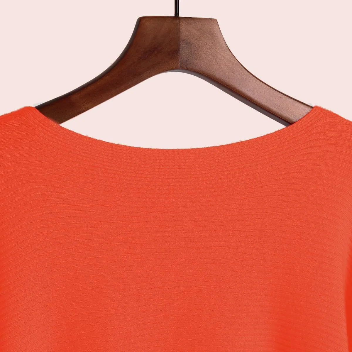 FULIER Women Oversized Boat Neck Batwing Sleeves Dolman Knitted Sweaters Lightweight Pullovers Tops One Size