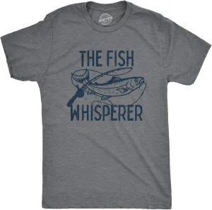 Funny Fishing Shirt for Men – The Fish Whisperer Graphic Design – Lake Life Gift for Fishermen Dads and Outdoor Enthusiasts