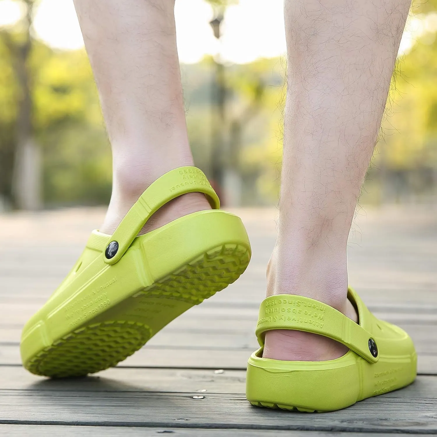 FZUU Mens Women Breathable Garden Clogs Comfortable Slip On Beach Sandals Lightweight Slippers Water Shoes