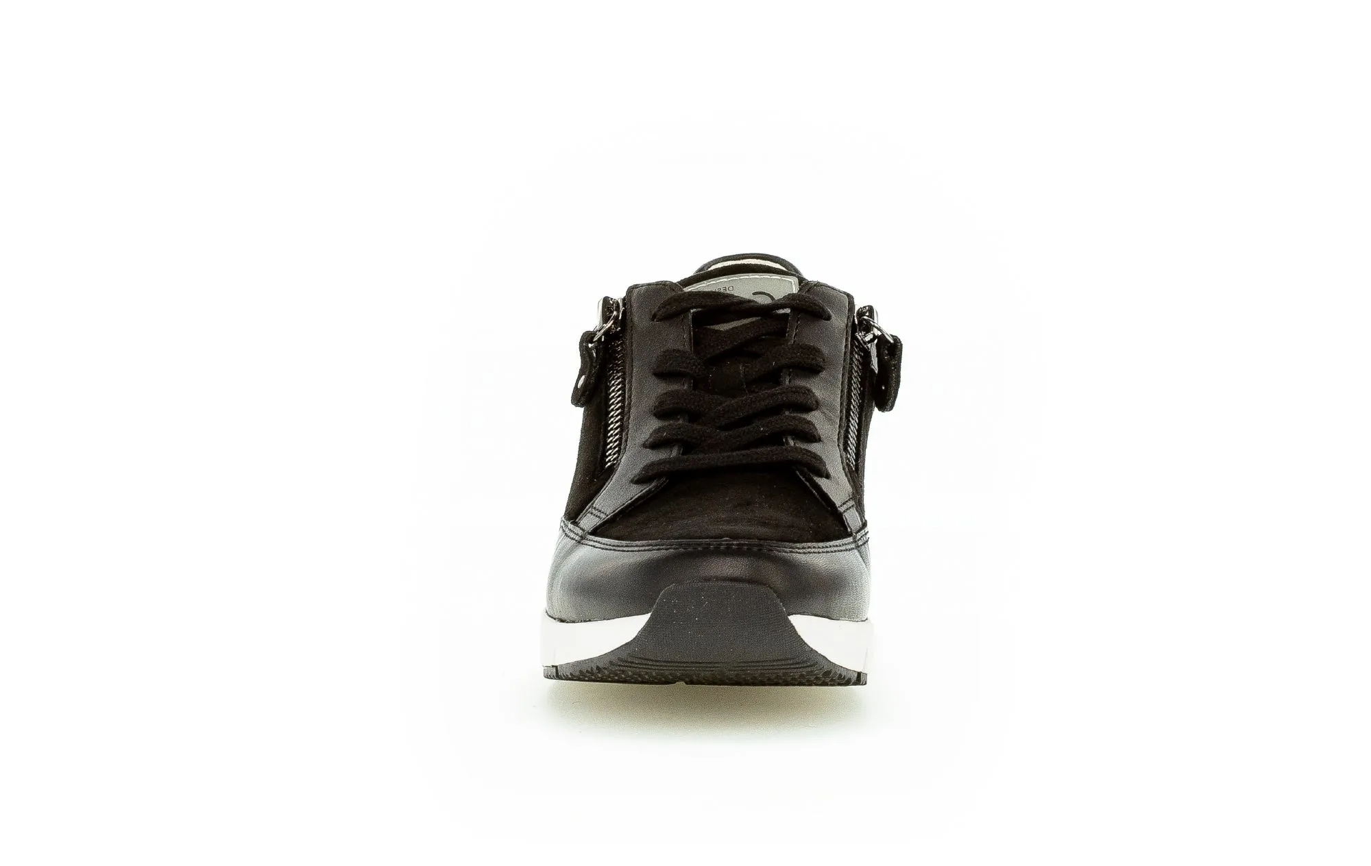 GABOR - 73.340.17 LACE UP WEDGE FASHION SHOE - BLACK