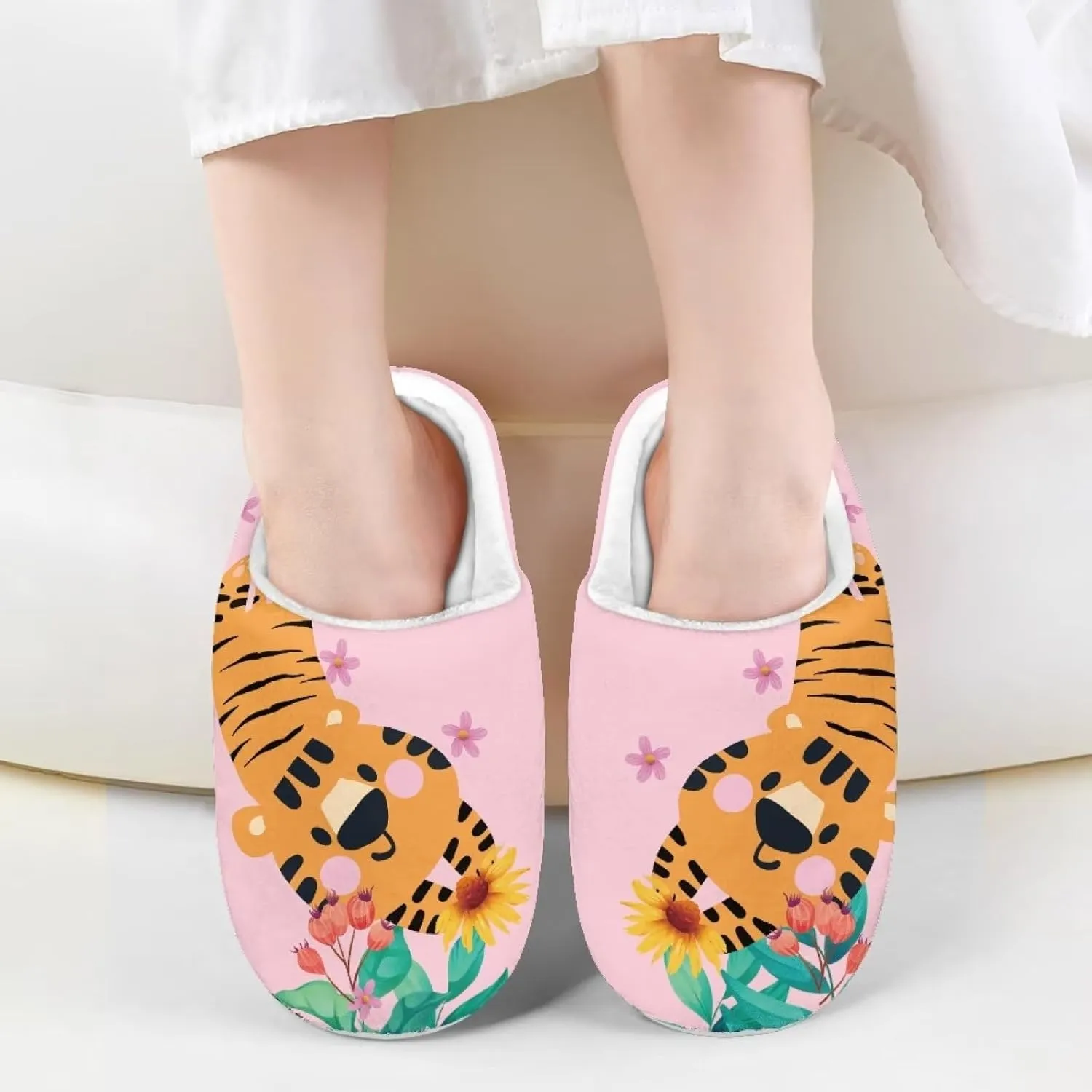 Girls Boys House Slippers US 9-US 14.9 Warm Plush Slippers House Bedroom Shoes Cozy Kids Shoes