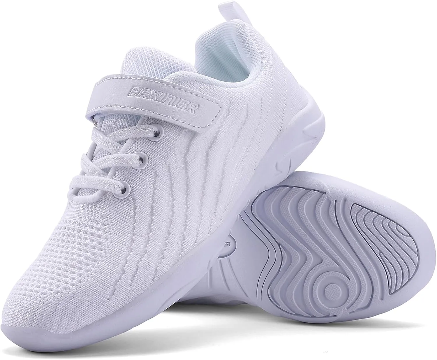 Girls White Cheerleading Shoes Lightweight Competition Sneakers Women Indoor Cheer Dance Shoe