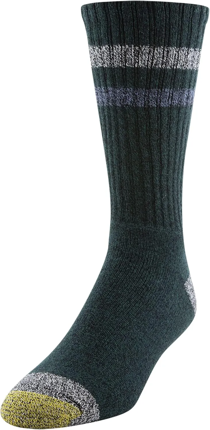 GOLDTOE Men's Harrington Crew Socks, Multipairs