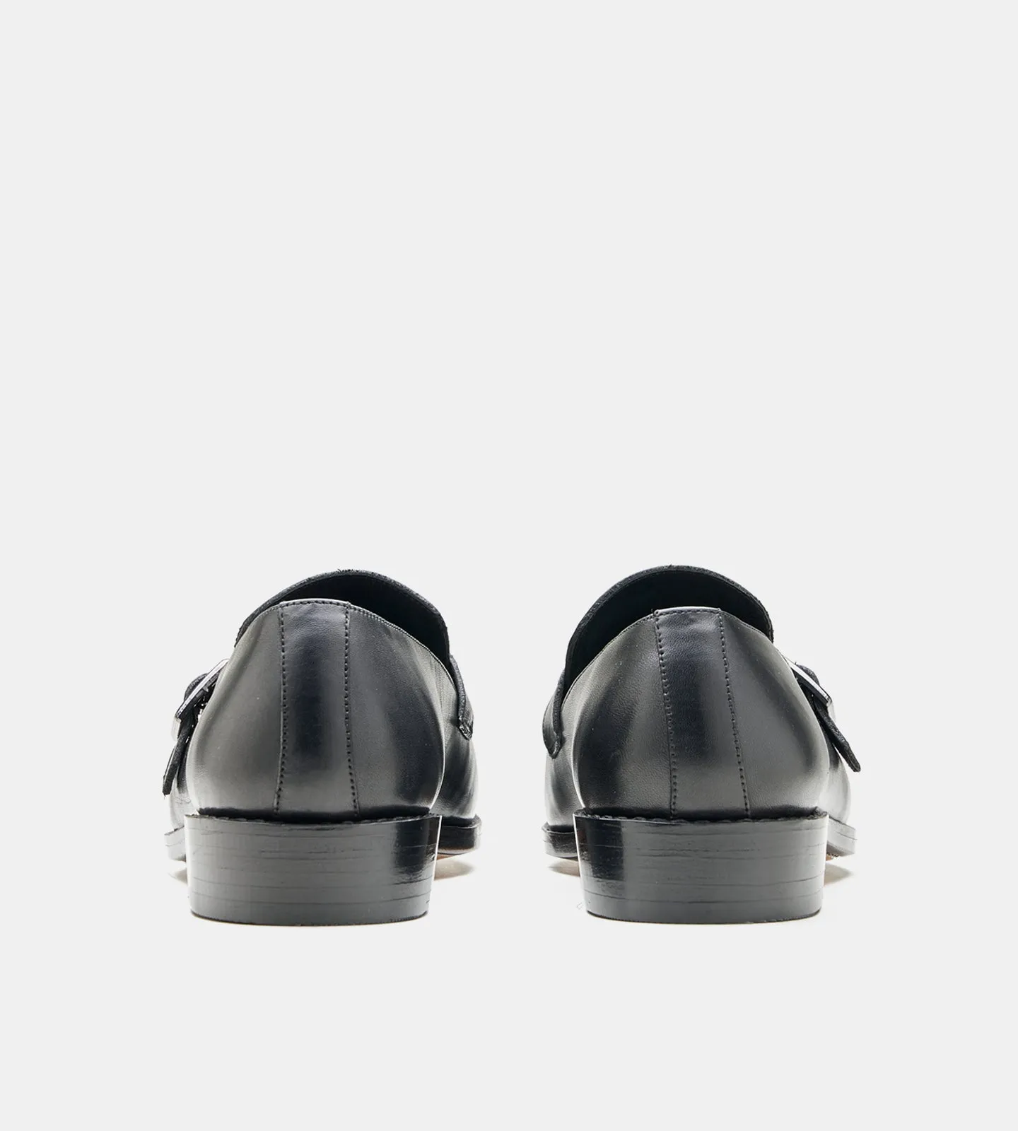 Goodyear Welted Black Strap Loafer