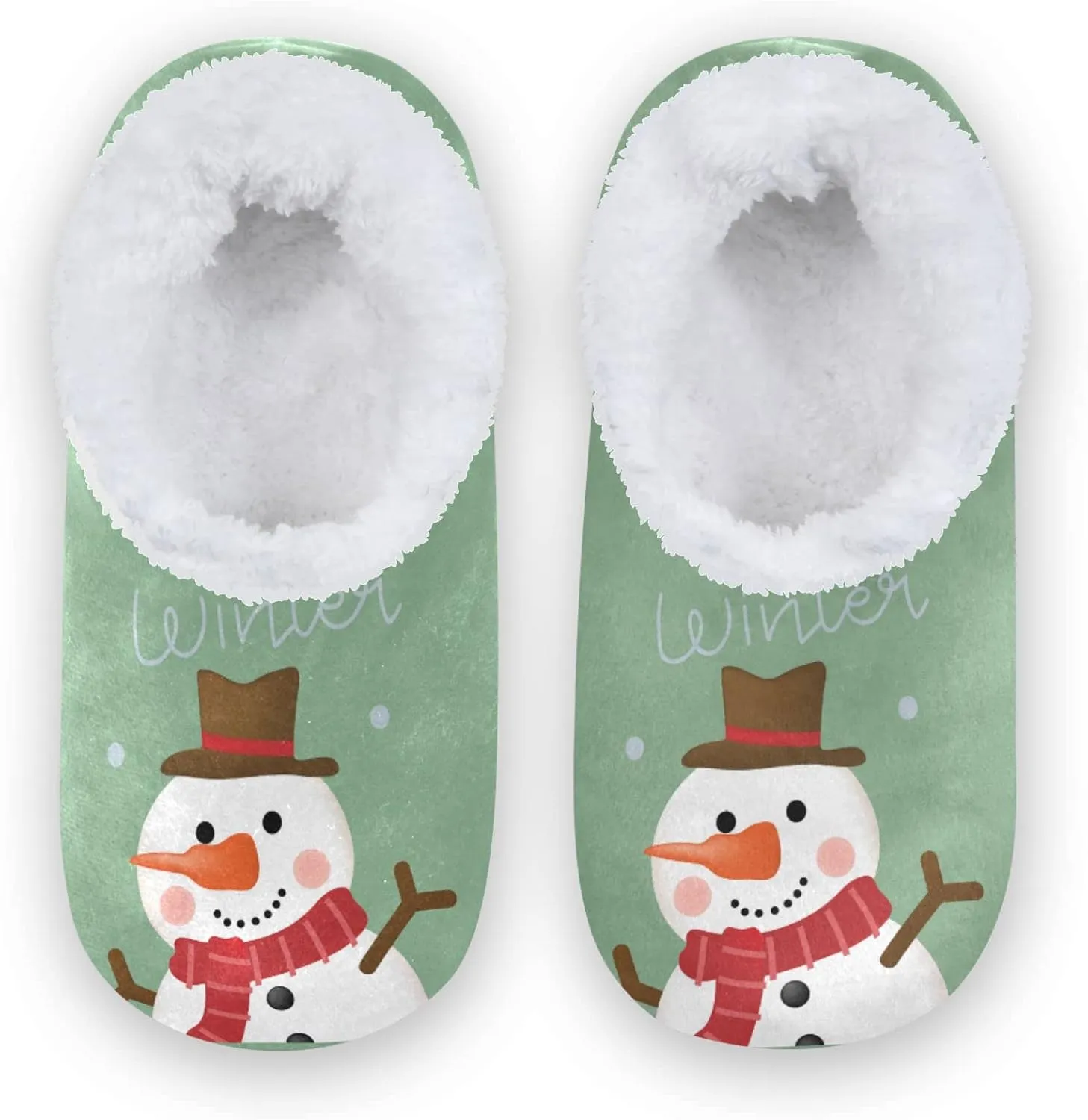 Gredecor Boys Girls Toddler Slippers for Kids Home House Slippers Warm Fur Non Slip Plush Indoor Slipper Socks