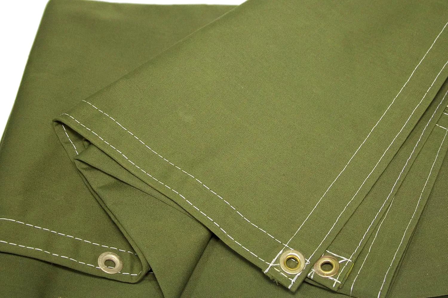 Green Workhorse Polyester Canvas Tarp 4 Ft x 5 Ft - 14.5 Oz.
