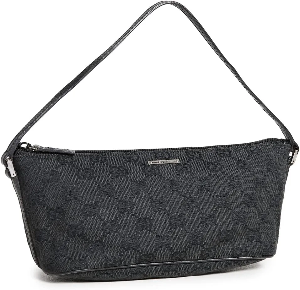 Gucci Women's Pre-Loved Boat Pochette, Gg Canvas