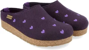 HAFLINGER Cuoricini Felt Clog Wool Slipper