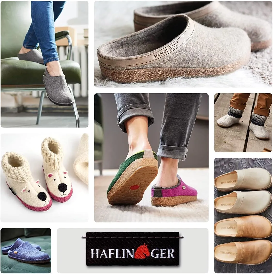HAFLINGER Soft Felt Slipper Unisex