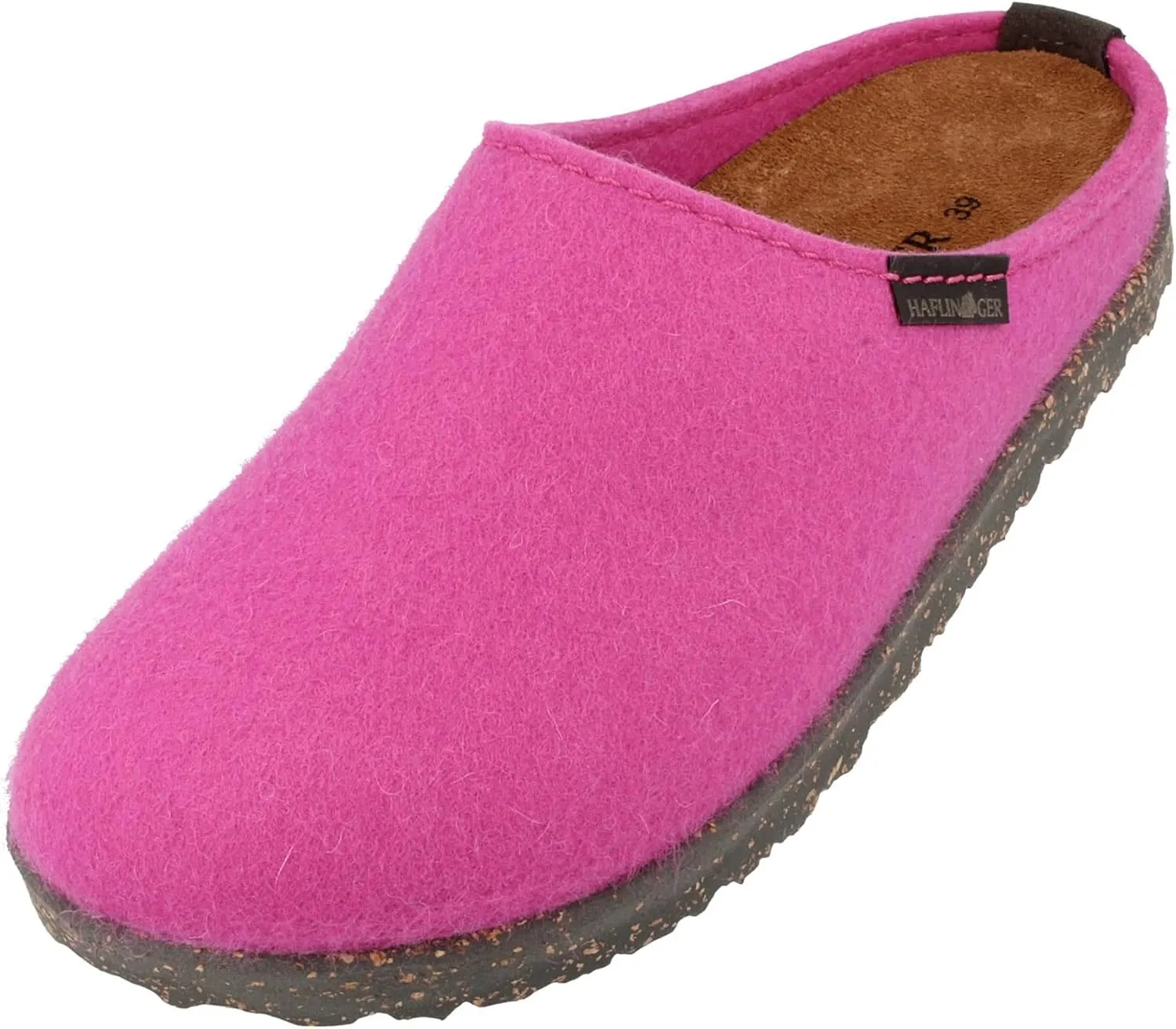 HAFLINGER Unisex Manhattan Warm Breathable Wool Slippers with Removable Footbed & Slip-Resistant Sole | Indoor & Outdoor Wear