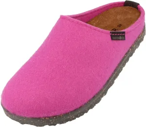 HAFLINGER Unisex Manhattan Warm Breathable Wool Slippers with Removable Footbed & Slip-Resistant Sole | Indoor & Outdoor Wear