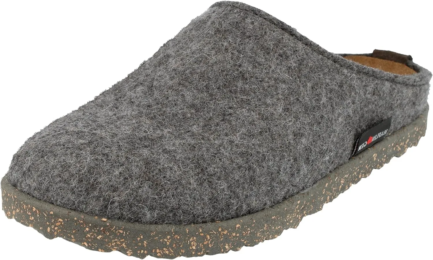 HAFLINGER Unisex Manhattan Warm Breathable Wool Slippers with Removable Footbed & Slip-Resistant Sole | Indoor & Outdoor Wear