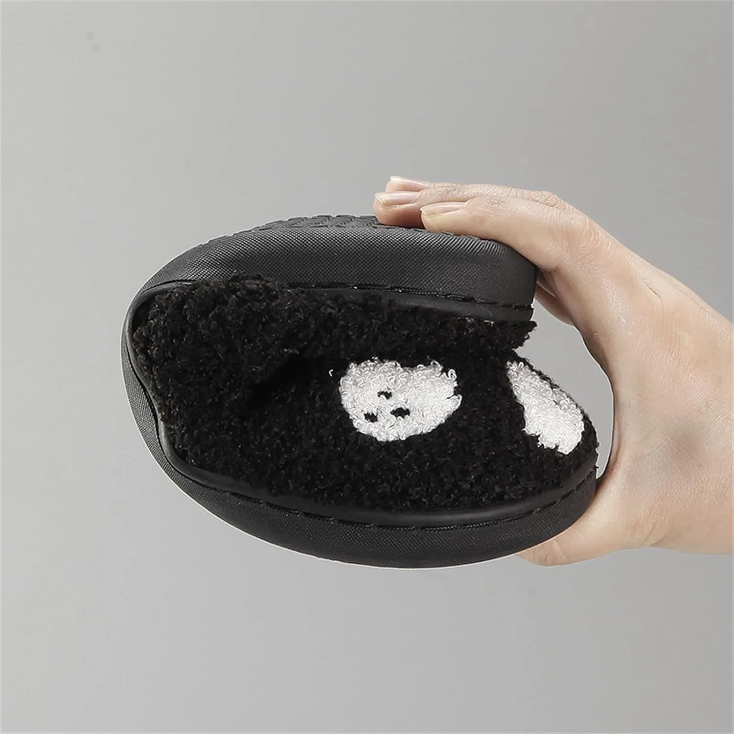 Halloween Pumpkin Slippers for Womens Mens Cute Cartoon Slippers Plush Warm Memory Foam Shoes