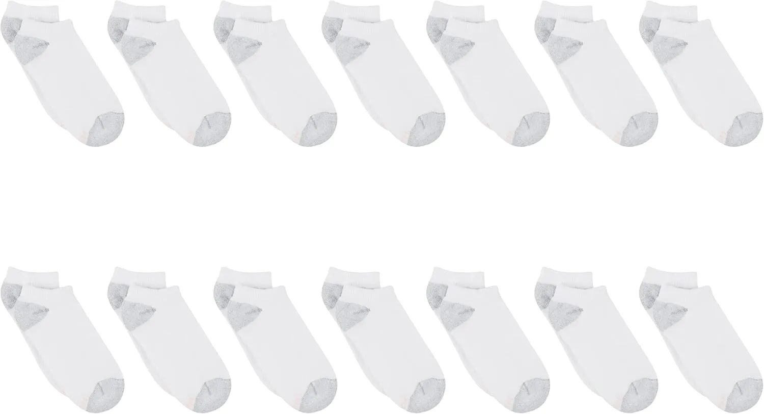 Hanes Women's Value, No Show Soft Moisture-wicking Socks, Available in 10 and 14-packs