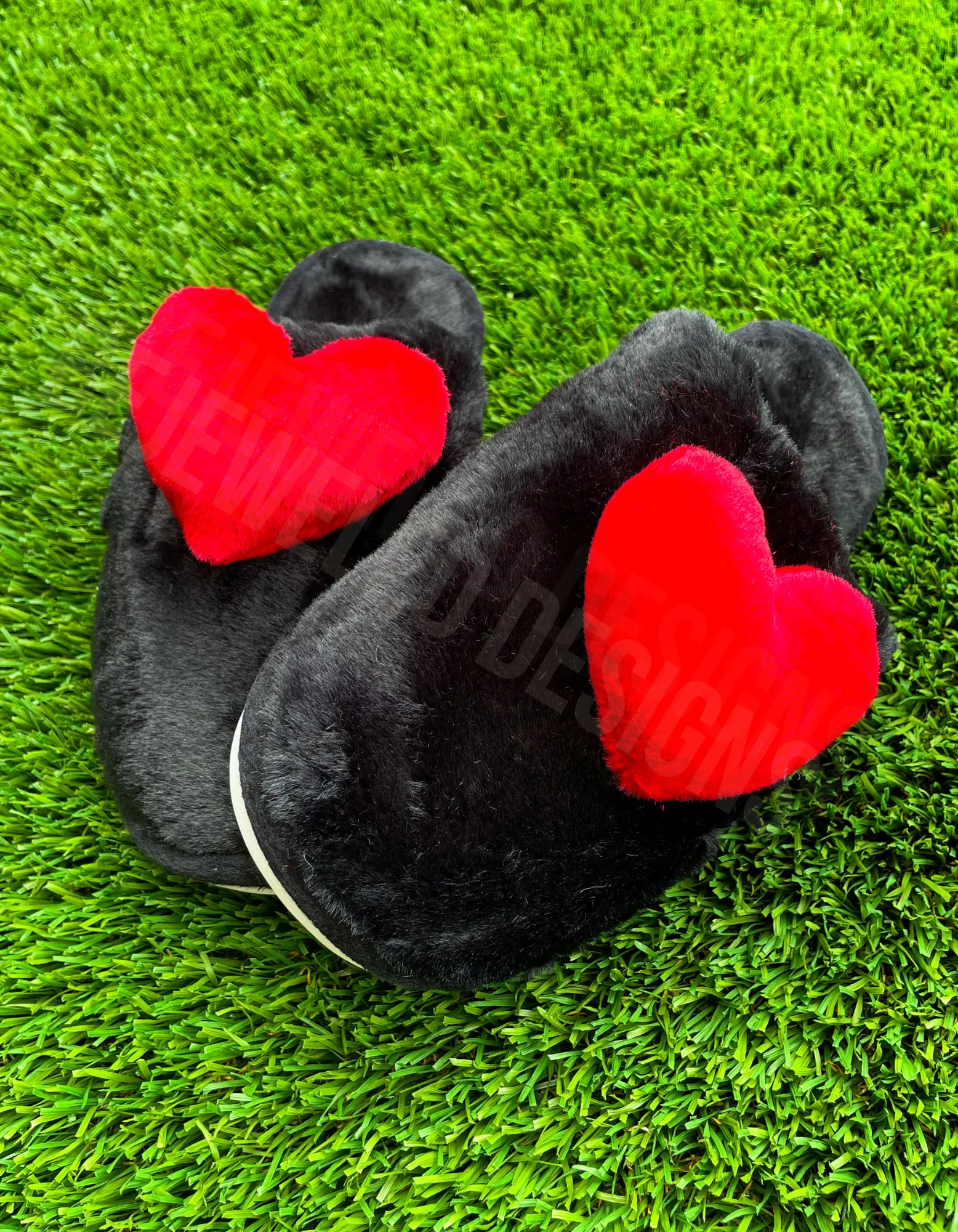 Heart Plush Slippers