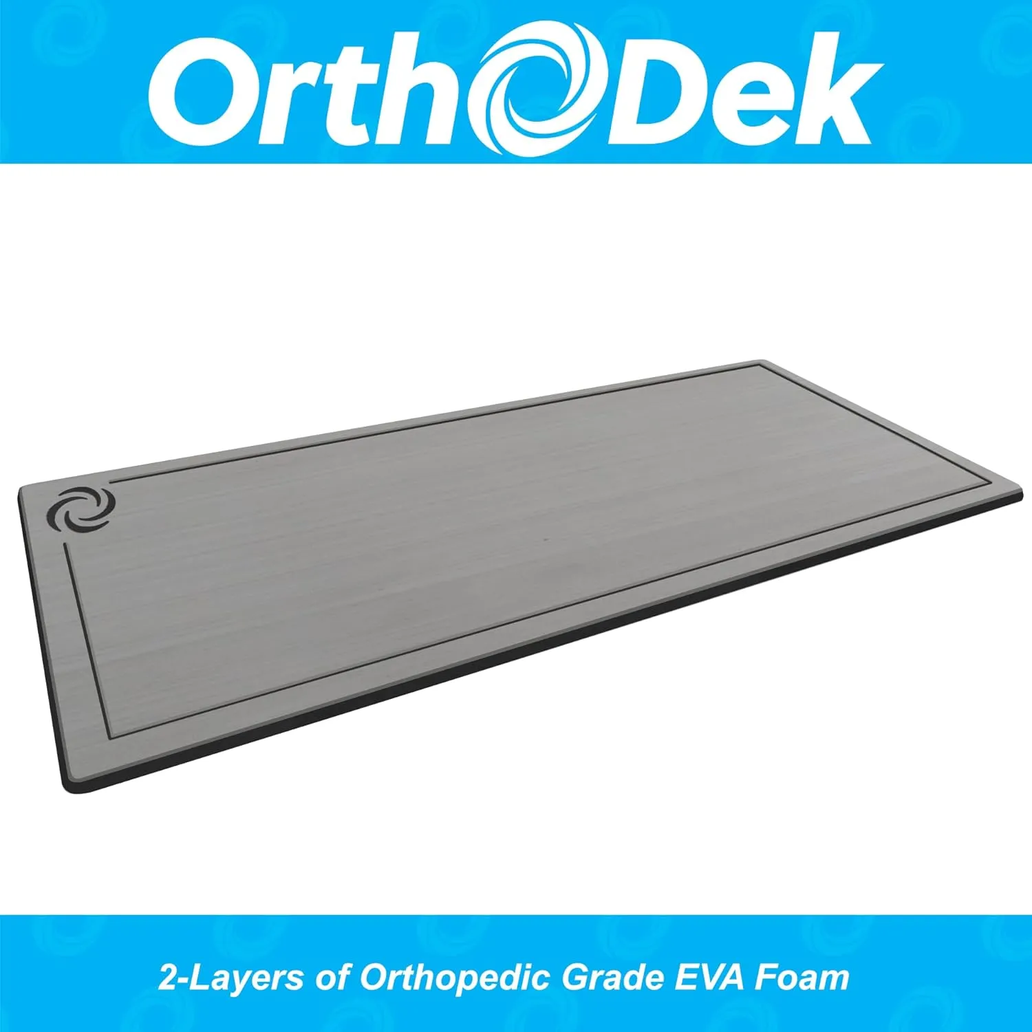 Helm Station Pad - 14 x 34 Boat Flooring Mat - 13mm Thick, Non-Skid EVA Foam Center Console Standing Deck Mat with Adhesive Backing