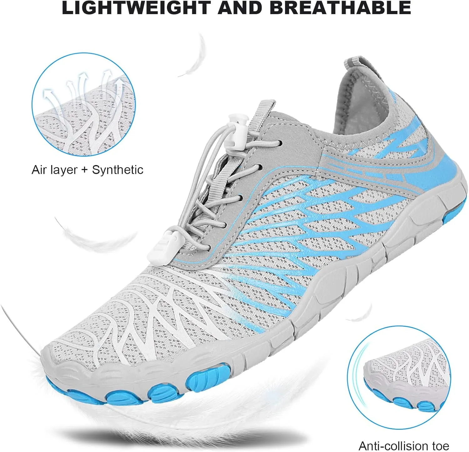 Hike Barefoot Shoes Women Men Non-Slip Healthy Breathable Fashion Trail Running Womens Mens Wide Toe Zero Drop Water Shoe