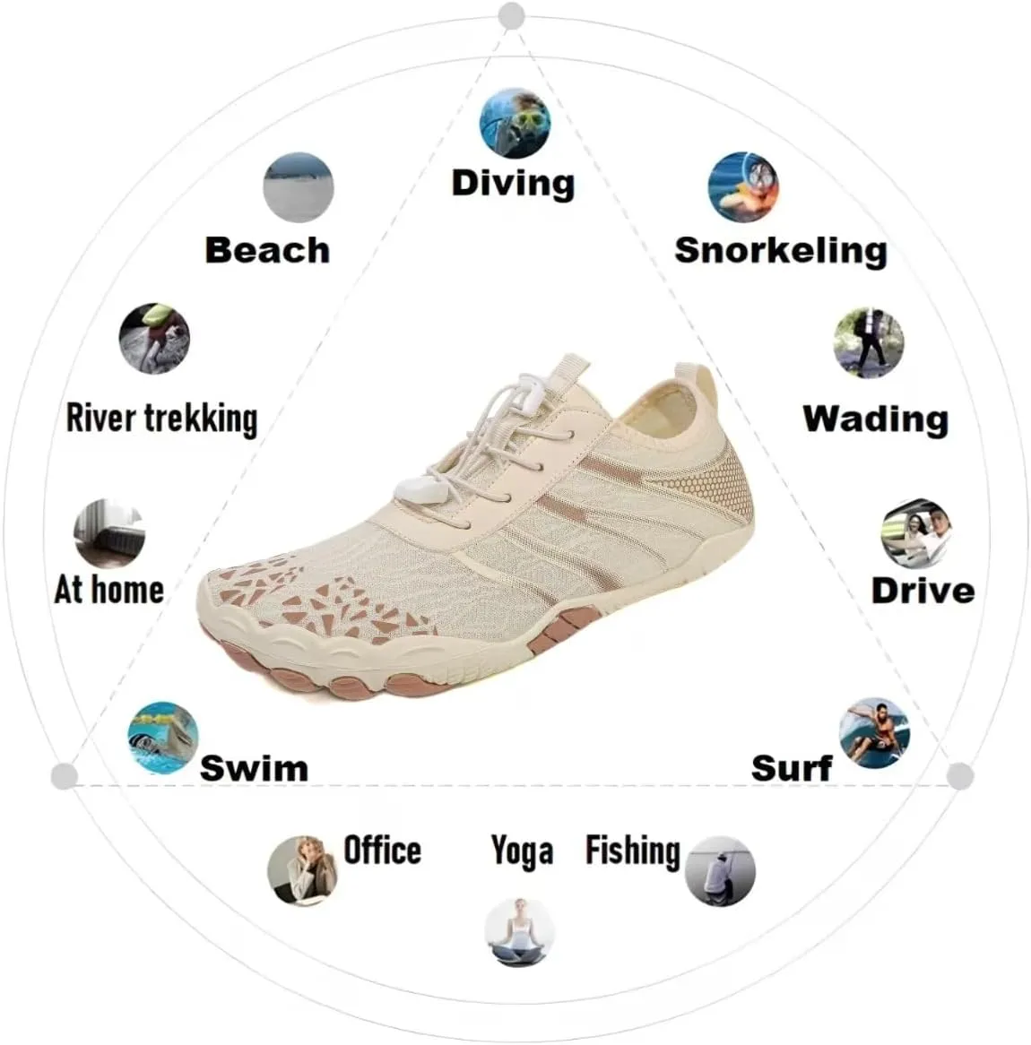 Hike Barefoot Shoes Women,2025 New Hiking Barefoot Shoes for Women Men , Breathable & Non-Slip Athletic Footwear, comfortable breathable zero-drop trail running shoes, Water Shoes Women Men ，quick-drying non-slip wide-toe box water shoes