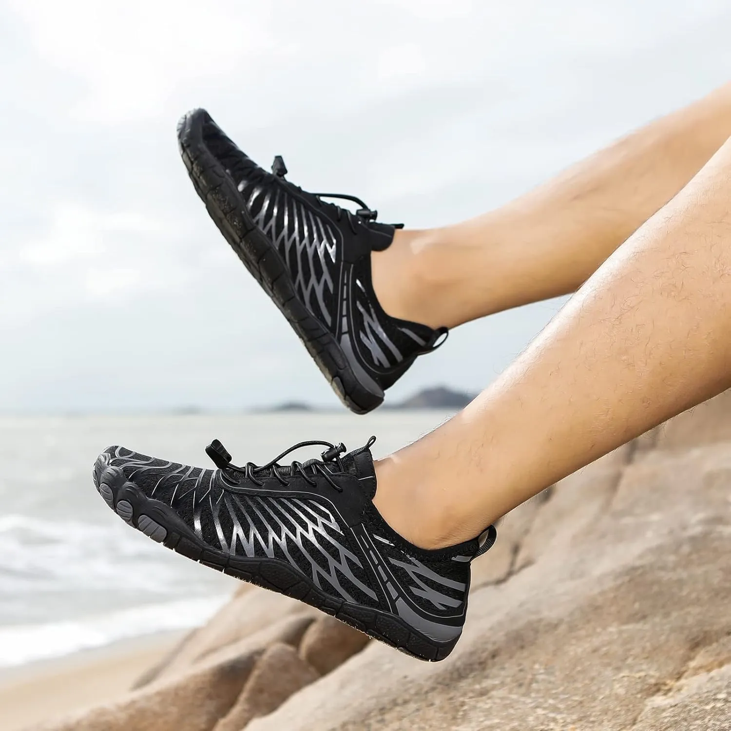 Hike Barefoot Shoes Womens Mens Footwear for Walking,Barefoot Shoe with Wide Toe Box,Healthy & Non-Slip,Breathable Barefoot Vitality Water Shoes for Women,Beach Pool Swim Shoe for Men (Unisex)