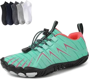Hiking Womens Men, Pro Barefoot Shoes with Wide Toe Box, Healthy and Non-Slip Breathable Barefoot Shoes