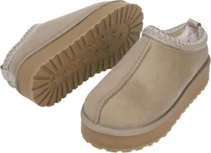 Home Slipper Platform Slippers for Women Indoor Outdoor Mini Boots Non-slip Plush Lining Slip On House Shoes