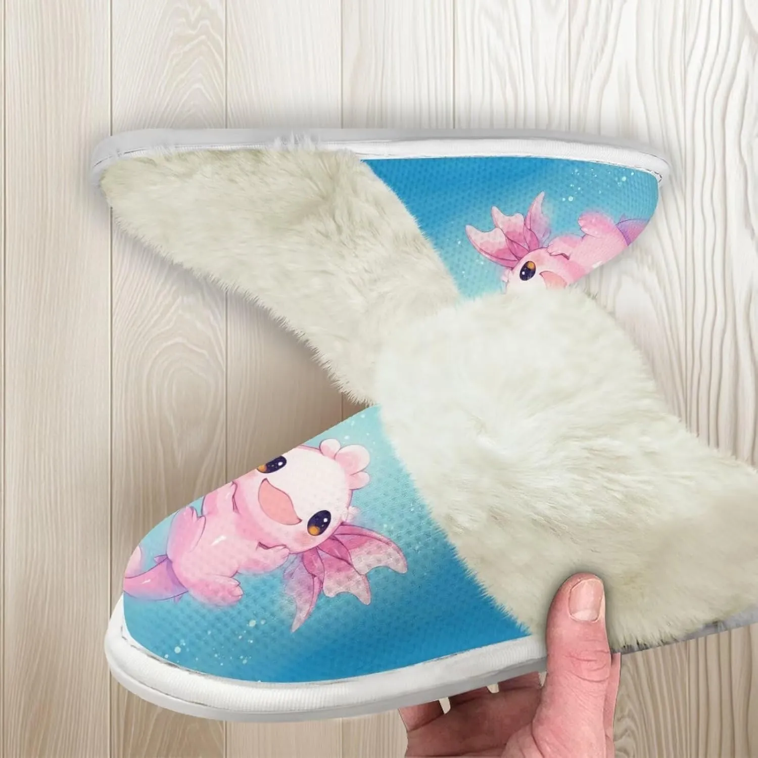 House Slippers for Women Indoor Winter Warm Fuzzy Slipper Size 5-12 Bedroom Non-Slip