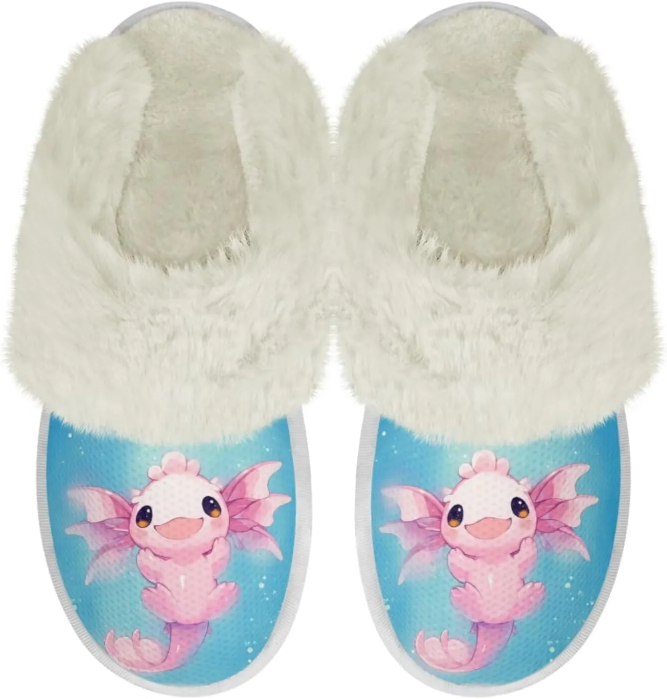 House Slippers for Women Indoor Winter Warm Fuzzy Slipper Size 5-12 Bedroom Non-Slip