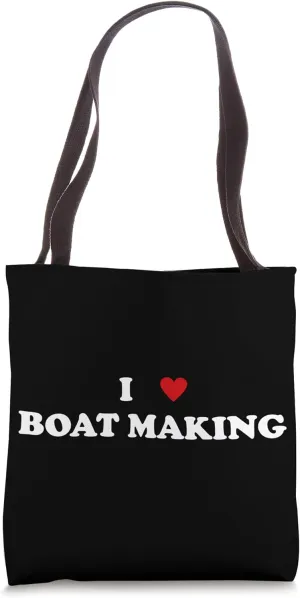 I Heart Boat Builder Shipwright - I Love Boat Making Tote Bag