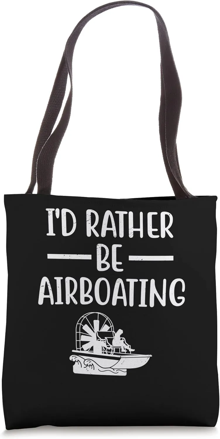 I'd Rather Be Boating - Propeller Water Craft Enthusiast Tote Bag