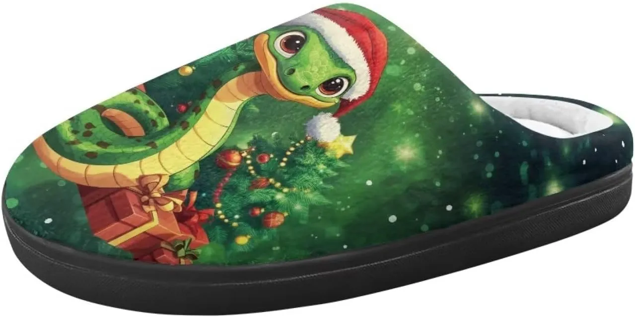 Indoor Home Slippers Kids Toddler Christmas Cozy Slippers Non-Slip Plush Slippers Boys Girls Winter