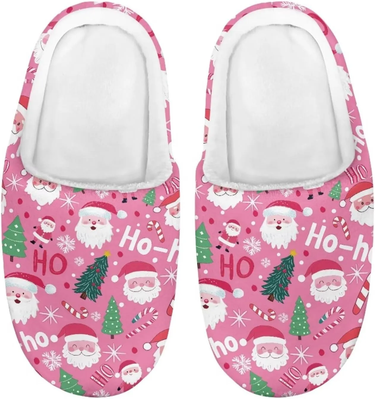 Indoor Home Slippers Kids Toddler Christmas Cozy Slippers Non-Slip Plush Slippers Boys Girls Winter