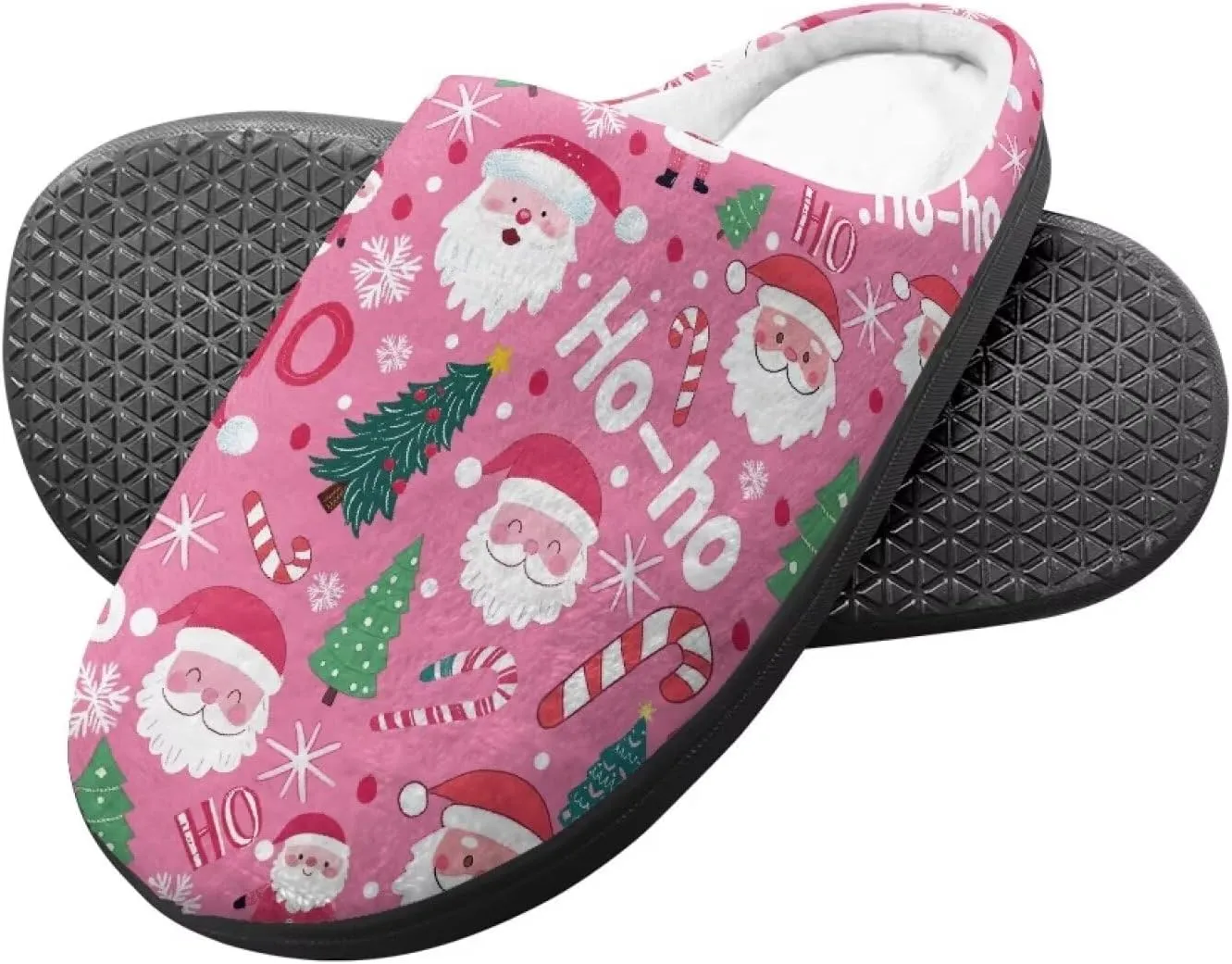 Indoor Home Slippers Kids Toddler Christmas Cozy Slippers Non-Slip Plush Slippers Boys Girls Winter