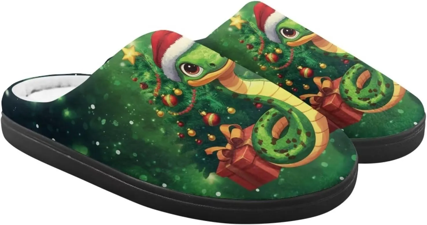 Indoor Home Slippers Kids Toddler Christmas Cozy Slippers Non-Slip Plush Slippers Boys Girls Winter