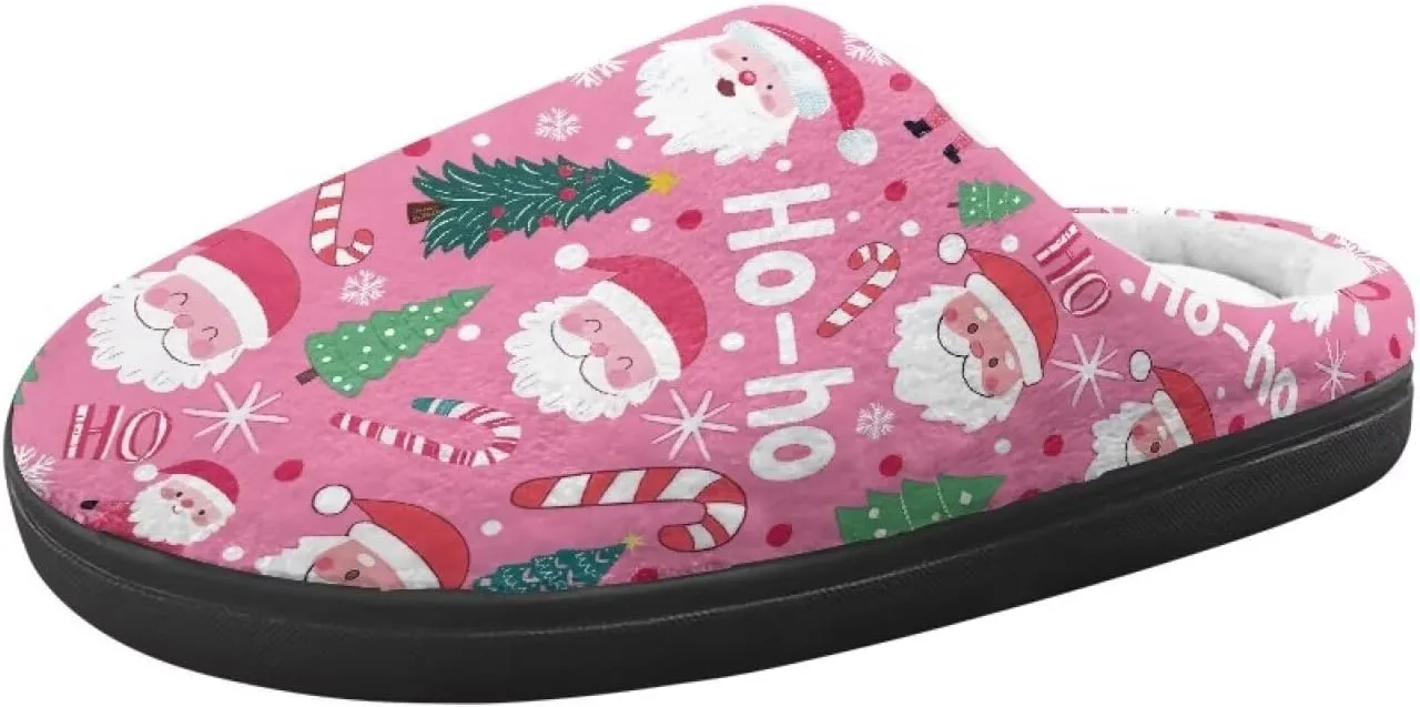 Indoor Home Slippers Kids Toddler Christmas Cozy Slippers Non-Slip Plush Slippers Boys Girls Winter