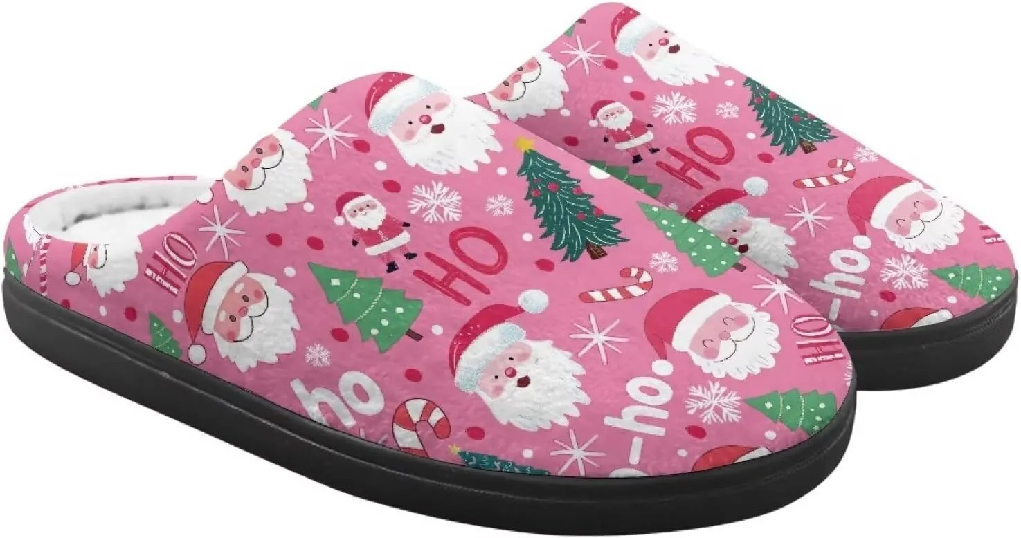 Indoor Home Slippers Kids Toddler Christmas Cozy Slippers Non-Slip Plush Slippers Boys Girls Winter
