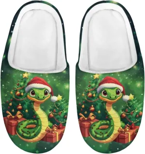 Indoor Home Slippers Kids Toddler Christmas Cozy Slippers Non-Slip Plush Slippers Boys Girls Winter