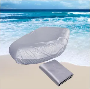 Inflatable Boat Cover 7 Sizes Dinghy Cover UV Resistant Boat Tarp for Small Inflatable and Rigid Inflatable Boats,230 * 165 * 46cm